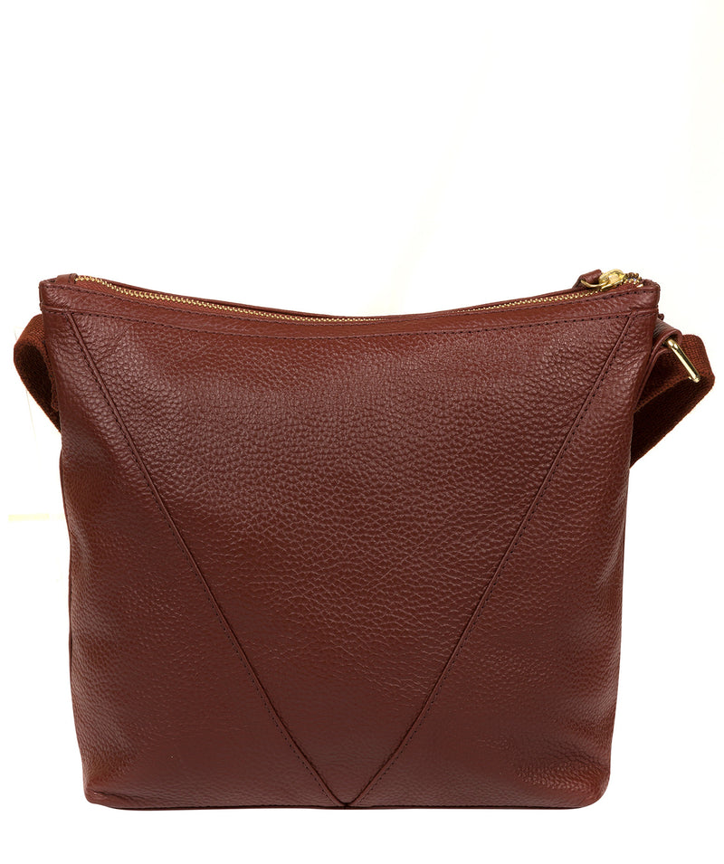 'Rena' Cognac Leather Cross Body Bag image 3