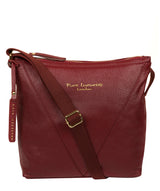 'Rena' Red Leather Cross Body Bag image 1