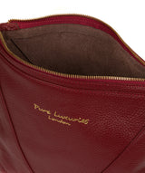 'Rena' Red Leather Cross Body Bag image 4
