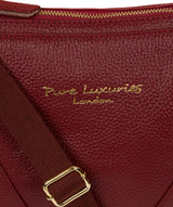 'Rena' Red Leather Cross Body Bag image 6