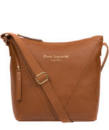 'Rena' Tan Leather Cross Body Bag image 1