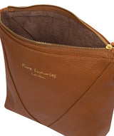 'Rena' Tan Leather Cross Body Bag image 4