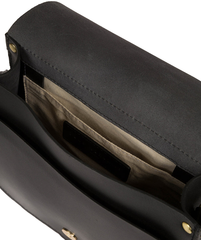 'Ambleside' Black Leather Cross Body Bag image 4