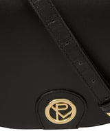 'Coniston' Black Leather Cross Body Bag image 6