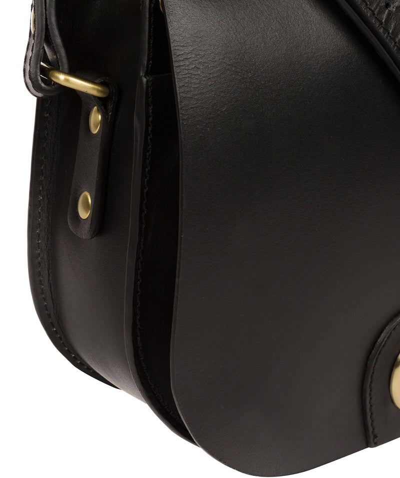 'Coniston' Black Leather Cross Body Bag image 7