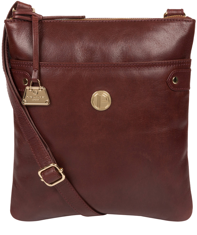 'Briony' Chestnut Leather Cross Body Bag image 1
