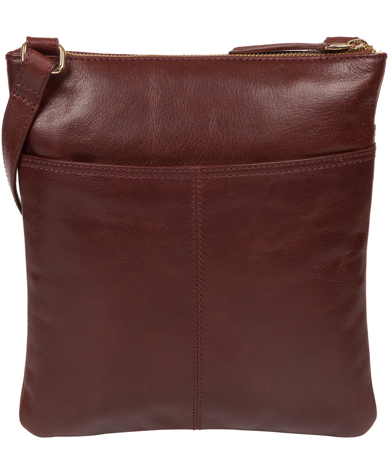 'Briony' Chestnut Leather Cross Body Bag image 3