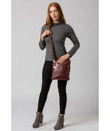 'Briony' Chestnut Leather Cross Body Bag image 2