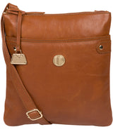 'Briony' Hazelnut Leather Cross Body Bag image 1