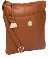 'Briony' Hazelnut Leather Cross Body Bag image 5