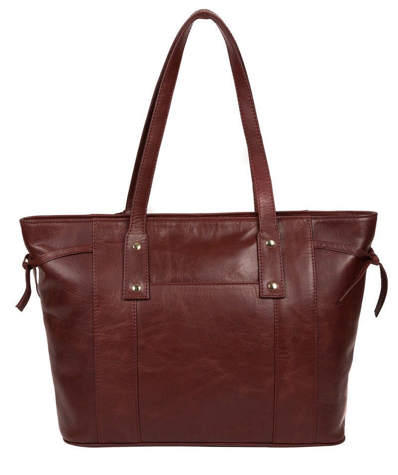 'Calista' Chestnut Leather Tote Bag image 3