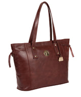 'Calista' Chestnut Leather Tote Bag image 5