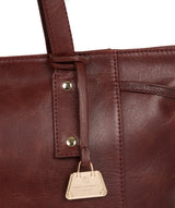 'Calista' Chestnut Leather Tote Bag image 6