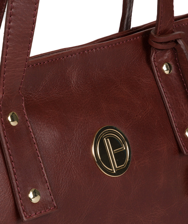 'Calista' Chestnut Leather Tote Bag image 7