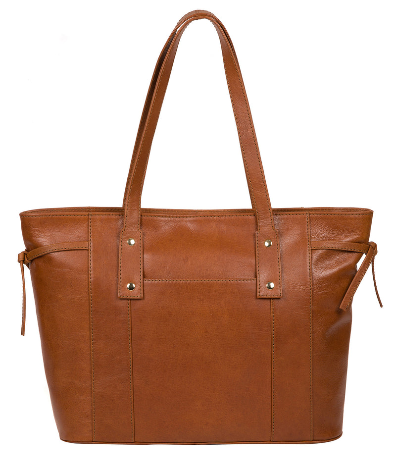 'Calista' Hazelnut Leather Tote Bag image 3