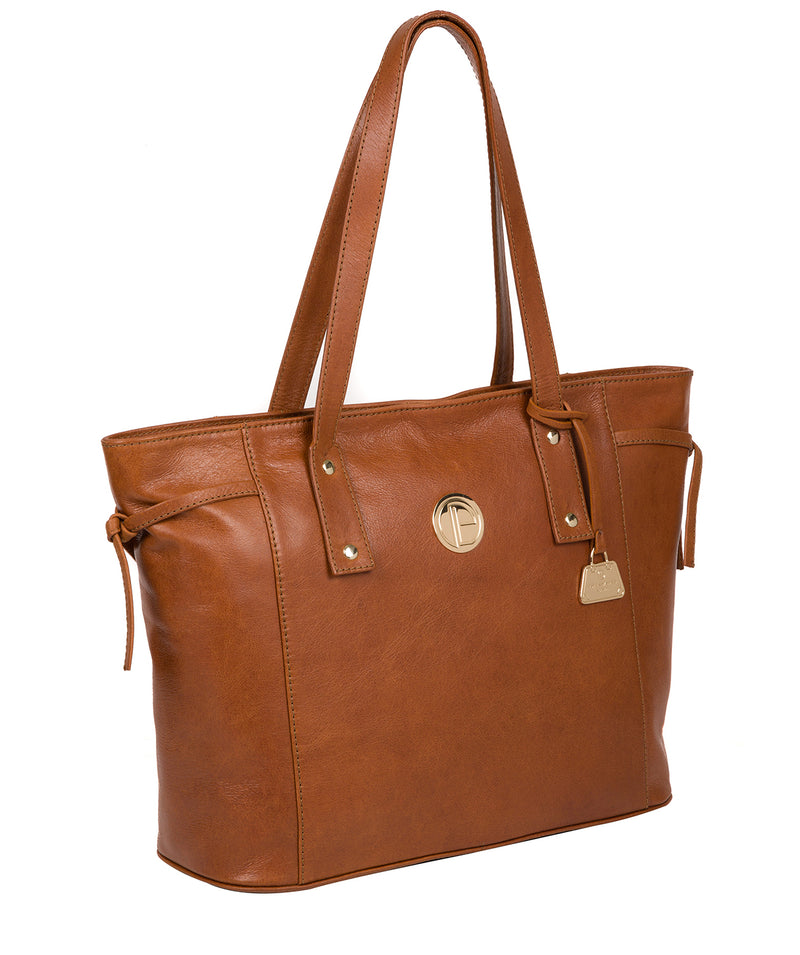 'Calista' Hazelnut Leather Tote Bag image 5