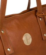 'Calista' Hazelnut Leather Tote Bag image 7