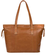 'Calista' Saddle Tan Leather Tote Bag image 3
