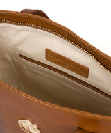 'Calista' Saddle Tan Leather Tote Bag image 4