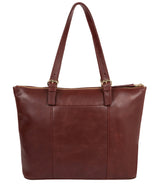 'Aster' Chestnut Leather Tote Bag image 3