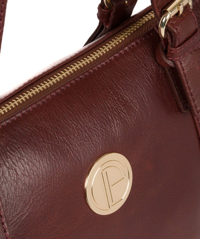 'Aster' Chestnut Leather Tote Bag image 7