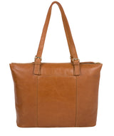 'Aster' Saddle Tan Leather Tote Bag image 3