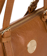 'Aster' Saddle Tan Leather Tote Bag image 7