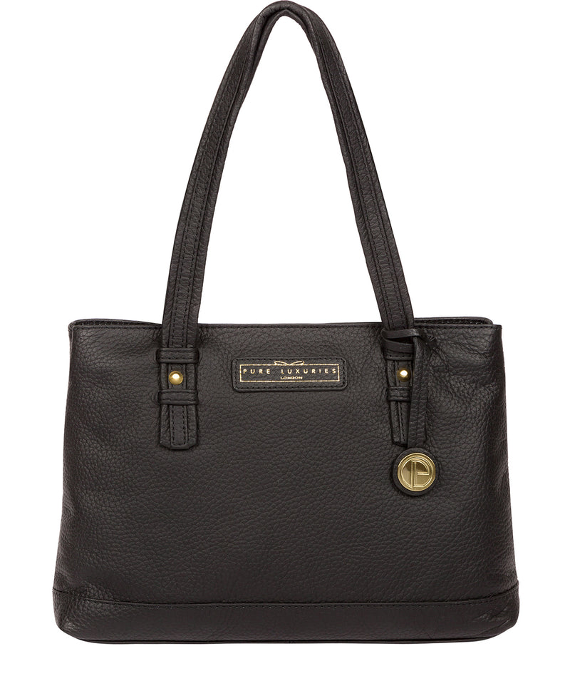'Linton' Black & Gold Leather Handbag  image 1