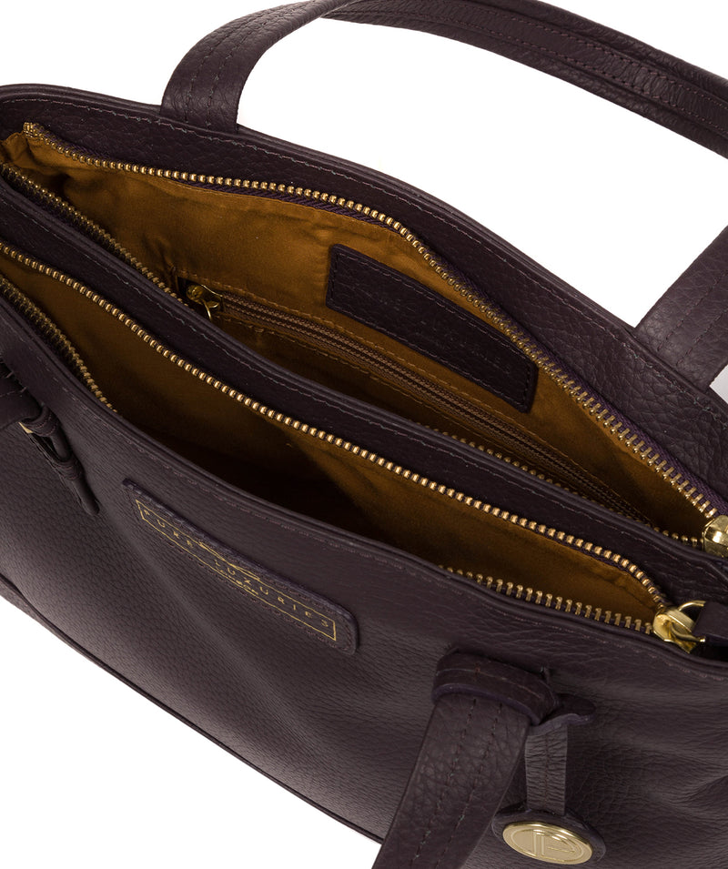 'Linton' Plum Leather Handbag  image 4