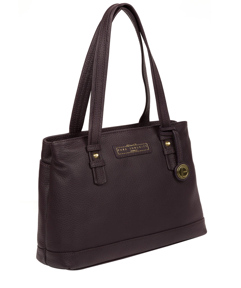 'Linton' Plum Leather Handbag  image 5
