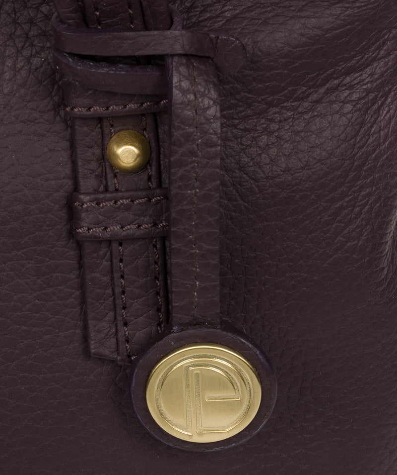 'Linton' Plum Leather Handbag  image 6