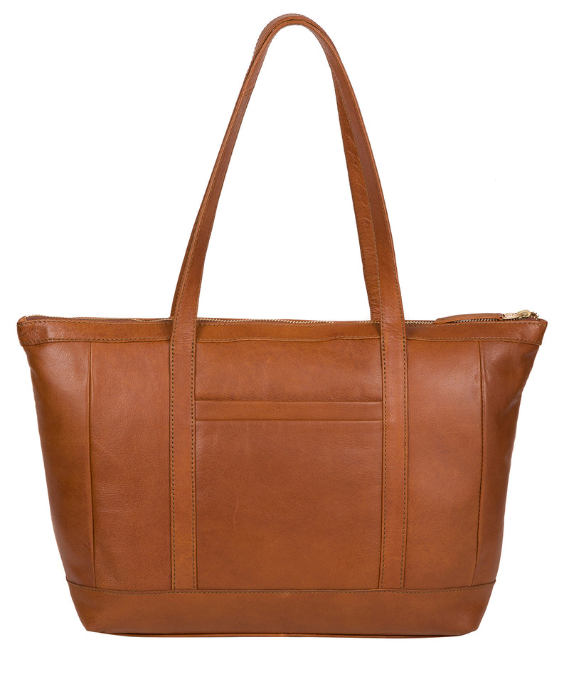 'Willow' Hazelnut Leather Tote Bag image 3