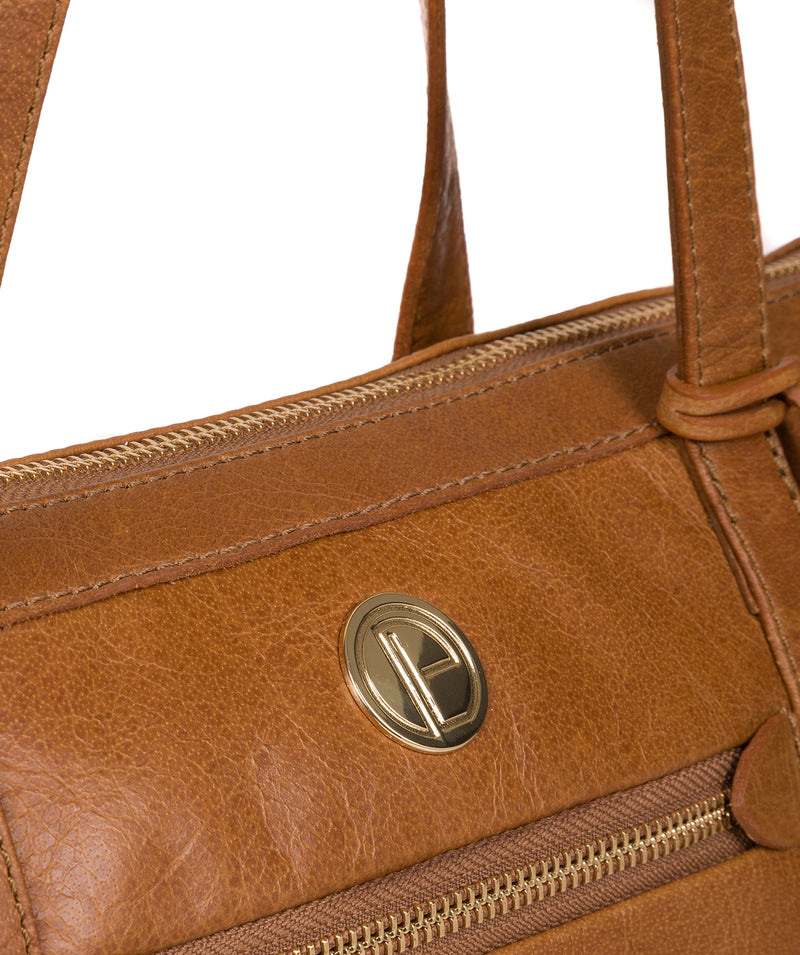 'Willow' Saddle Tan Leather Tote Bag image 7