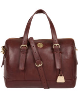 'Iris' Chestnut Leather Handbag image 1