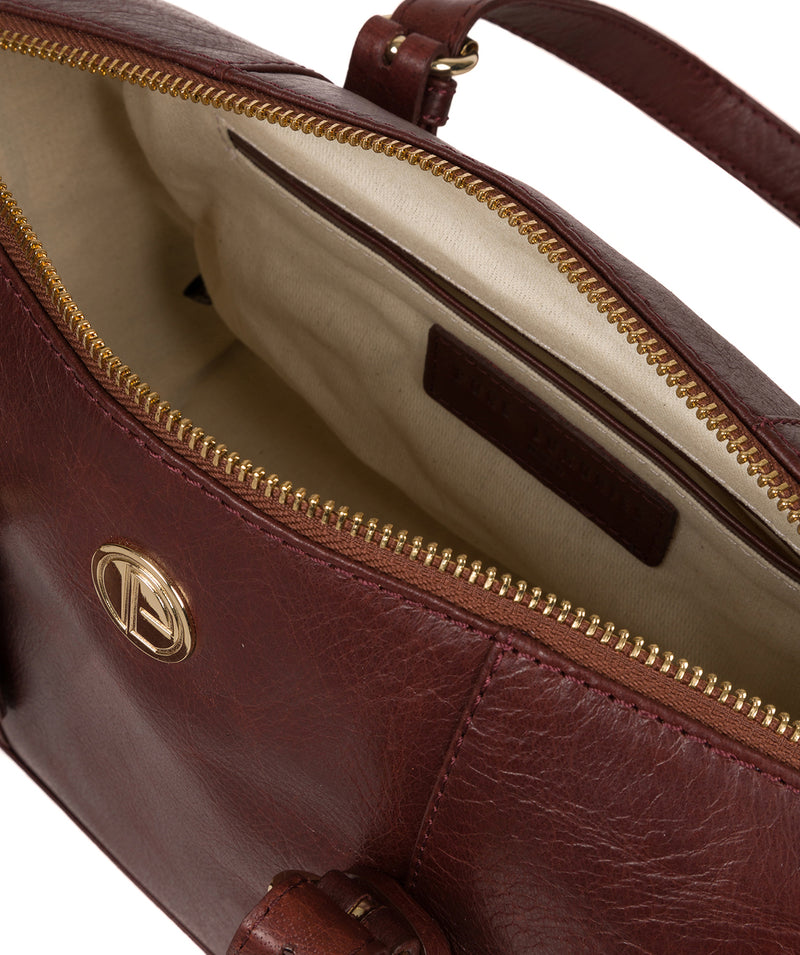 'Iris' Chestnut Leather Handbag image 4