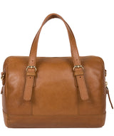 'Iris' Saddle Tan Leather Handbag image 3