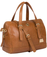 'Iris' Saddle Tan Leather Handbag image 5