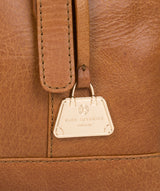 'Iris' Saddle Tan Leather Handbag image 6