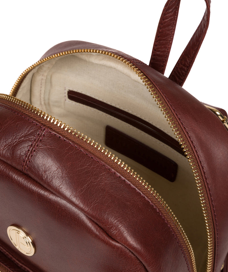 'Cora' Chestnut Leather Backpack image 4