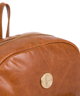 'Cora' Hazelnut Leather Backpack image 6