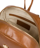 'Cora' Saddle Tan Leather Backpack image 4