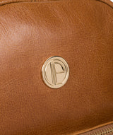 'Cora' Saddle Tan Leather Backpack image 6