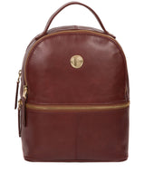'Lunaria' Chestnut Leather Backpack image 1