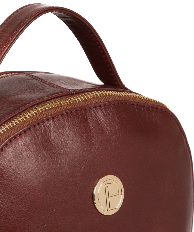 'Lunaria' Chestnut Leather Backpack image 6