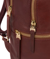 'Lunaria' Chestnut Leather Backpack image 7