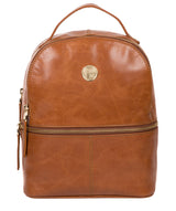 'Lunaria' Hazelnut Leather Backpack image 1