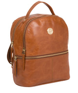 'Lunaria' Hazelnut Leather Backpack image 5