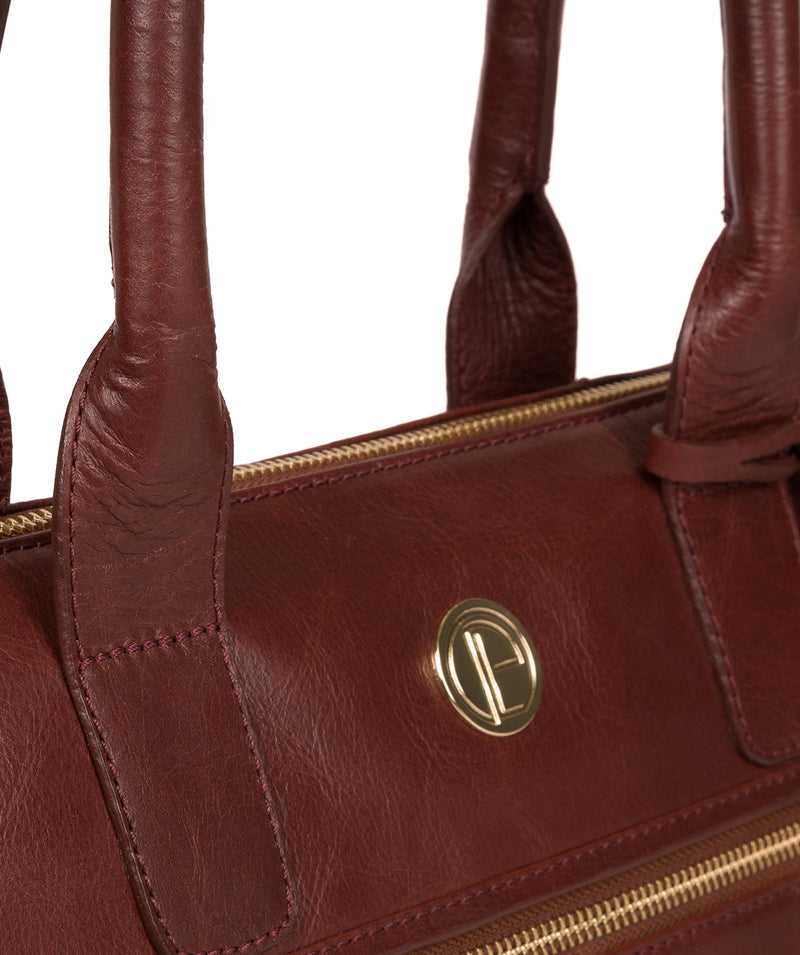 'Primrose' Chestnut Leather Tote Bag image 7