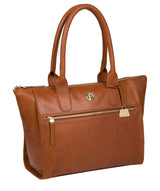 'Primrose' Hazelnut Leather Tote Bag image 5