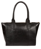 'Primrose' Jet Black Leather Tote Bag image 3